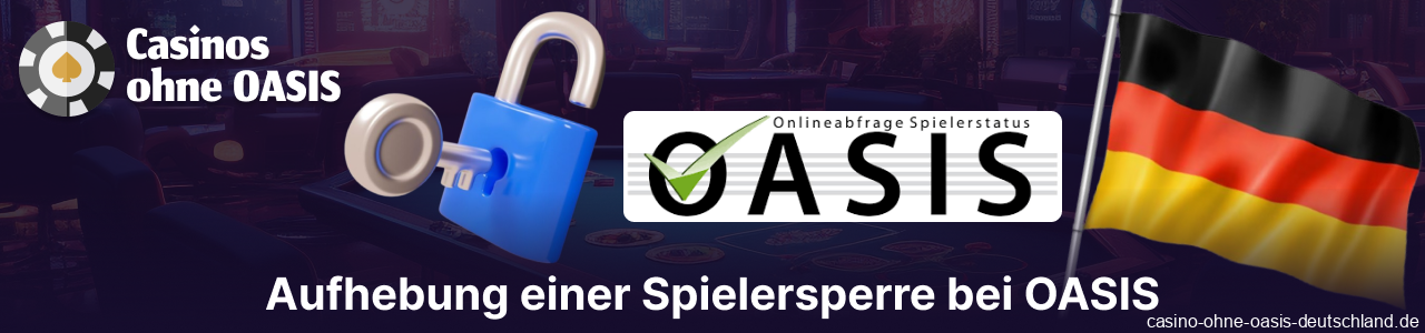 Leitfaden zur Aufhebung einer Spielersperre im OASIS-System für Spieler aus Deutschland